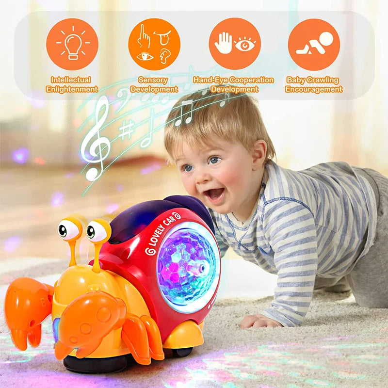 Musical Crawling Crab Toy Fun