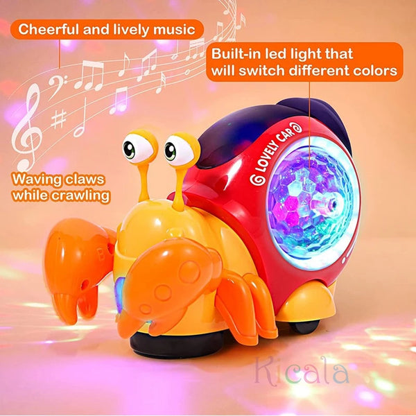 Musical Crawling Crab Toy Fun
